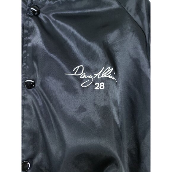 Vintage Davie Alison Satin Bomber Jacket Men's Size XL Black USA - Picture 3 of 9